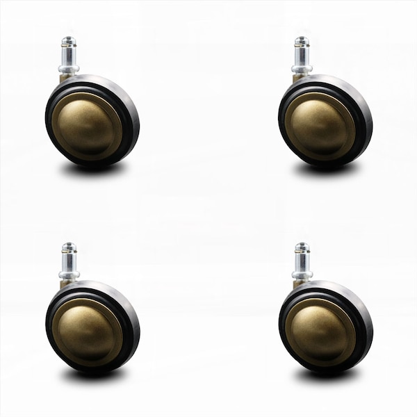 Service Caster 3 Inch Antique Soft Tread Ball Caster - 7/16 Inch Grip Ring Stem, 4PK SCC-GR01S30-DCR-WA-71678-4 - main